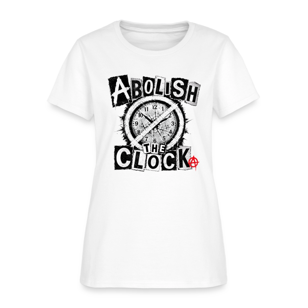 Abolish the Clock - white