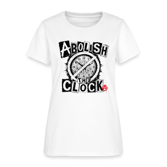 Abolish the Clock - white