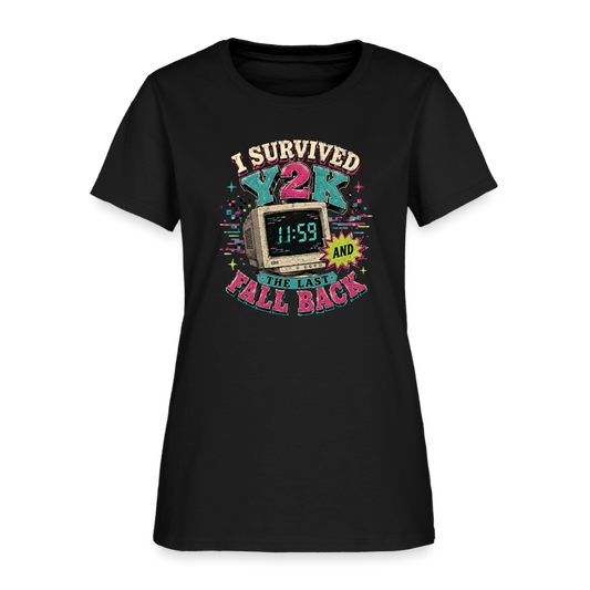 I survived Y2K and The Last Fall Back - black