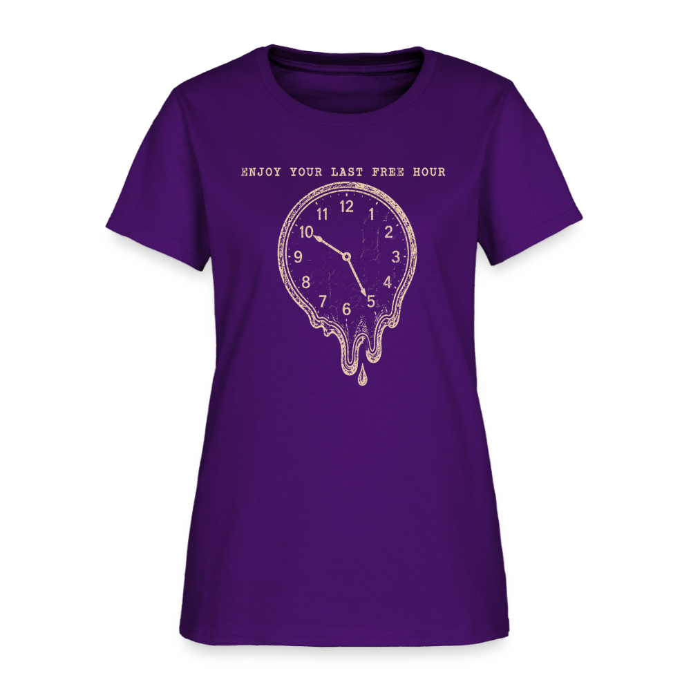 Enjoy Your Last Free Hour - purple